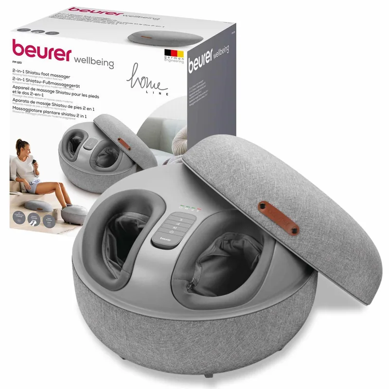 Beurer FM120 Shiatsu jalamassaažiseade, hall