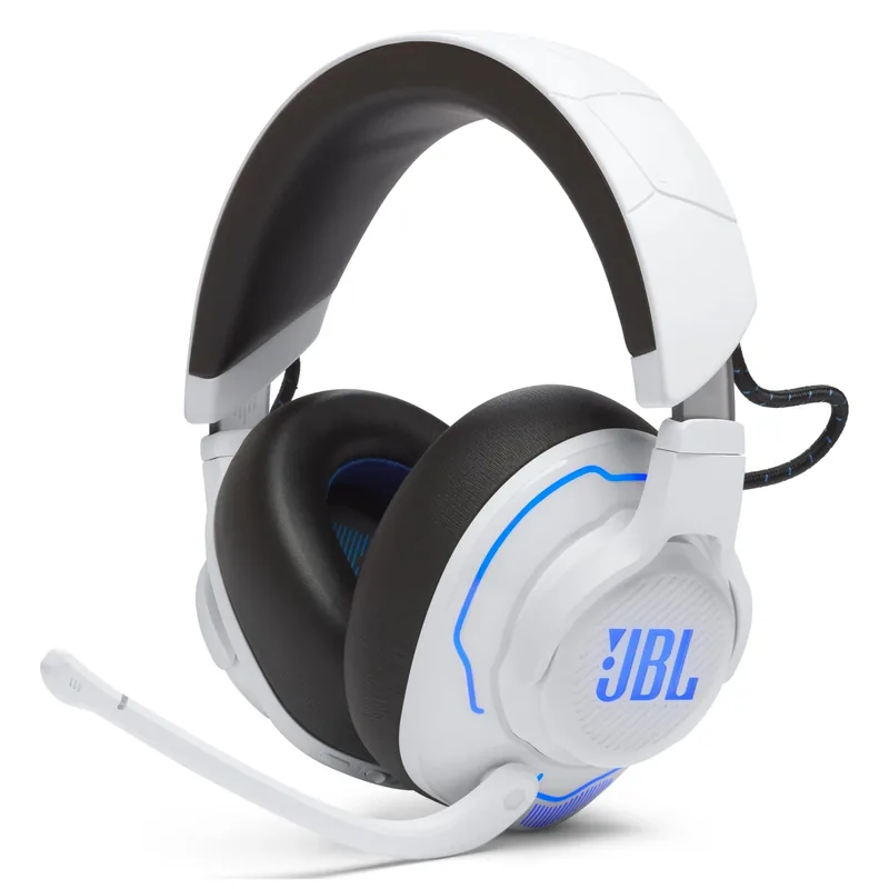 Jbl JBLQ910PWLWHTBLU Quantum 910P juhtmevabad mängurikõrvaklapid valge