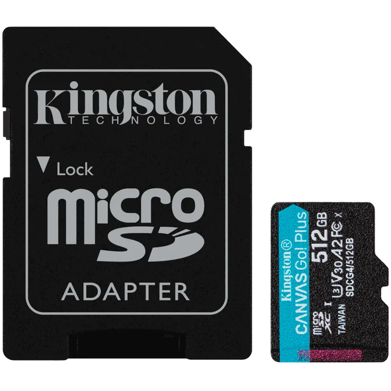 Kingston SDCG4/512GB Canvas Go! Plus microSDXC mälukaart 512GB