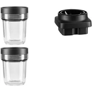 KitchenAid 5KSB2040BBB väikesed kannud teradega K400 blenderile, 2 × 200 ml