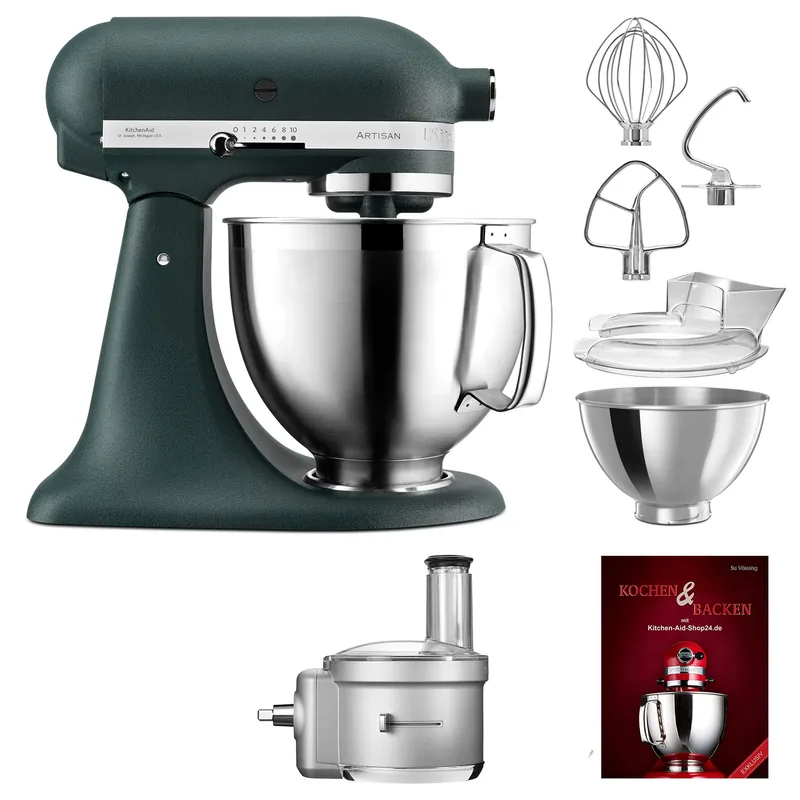 KitchenAid 5KSM185PSEPP Artisan Exclusive köögikombain, 4,8 L, roheline