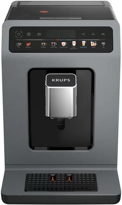 Krups EA898GF0 Evidence Hot & Cold täisautomaatne espressomasin, tumehall