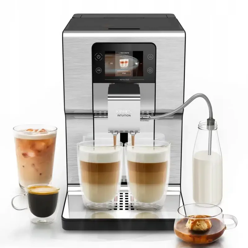 Krups Intuition Experience Hot &amp; Cold EA879EE0 espressomasin, hõbedane