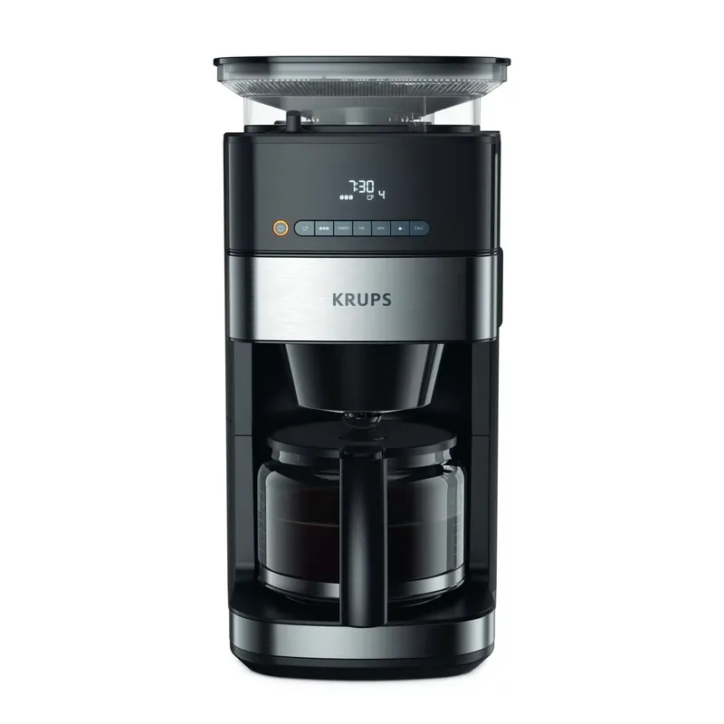 Krups KM832810 filterkohvimasin veskiga, 1000W, 1,25L, must