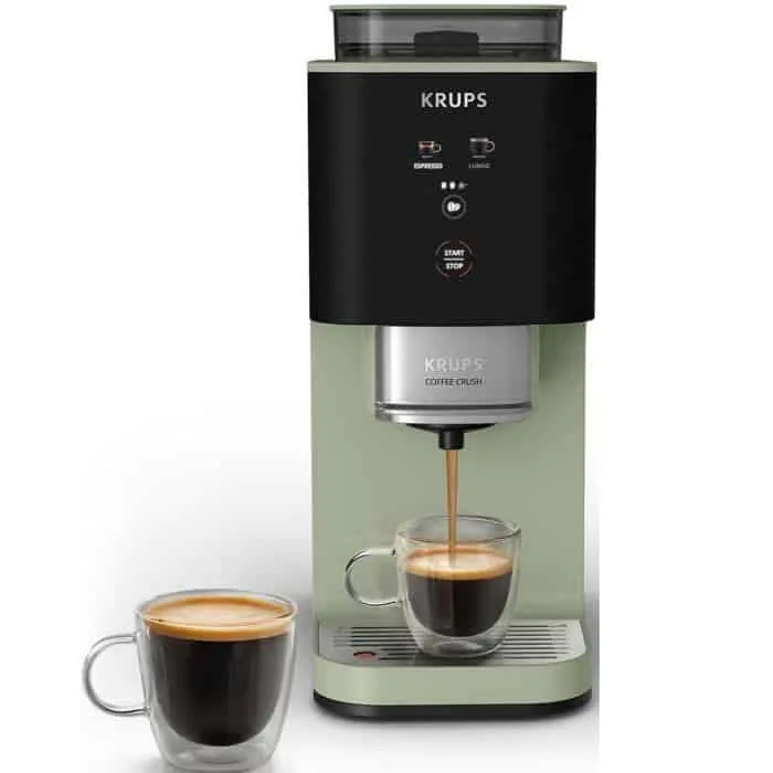 Krups SA401LE0 Coffee Crush poolautomaatne espressomasin, roheline