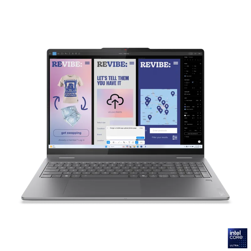 Lenovo Yoga 7 83JQ00BPNT 14" 2-ühes OLED sülearvuti, Intel Ultra 7, beež