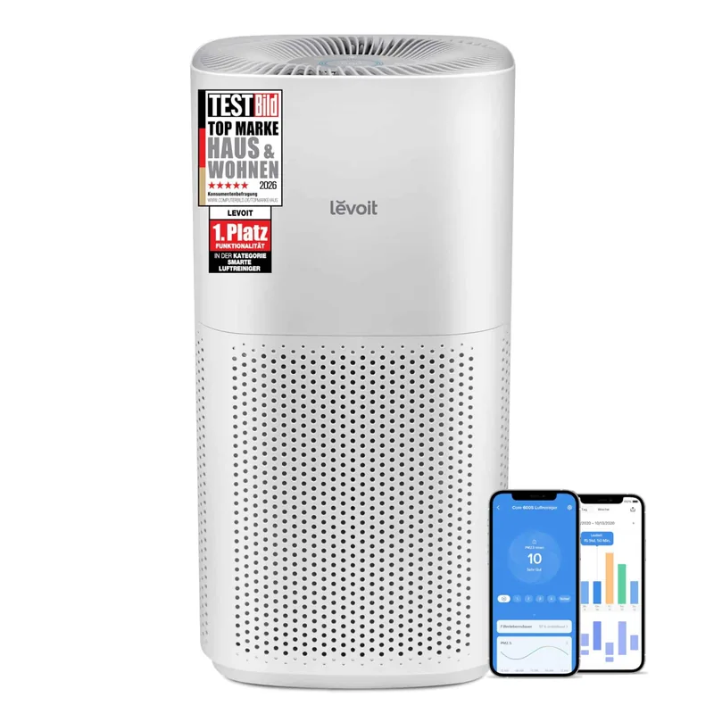 Levoit Core 600S nutikas õhupuhastaja, kuni 150 m², WiFi, valge
