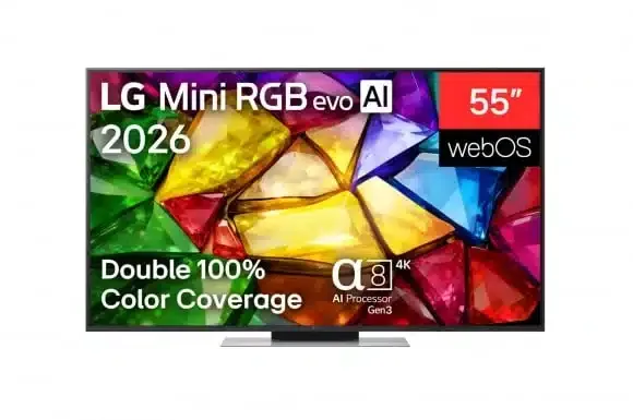 LG 55MRGB88B3B Mini RGB evo AI 55'' 4K UHD teler, tumehall