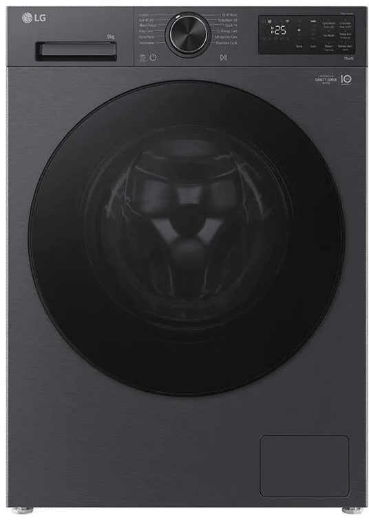 LG F2X50S9TBB 9 kg eestlaetav pesumasin, mattmust, 47.5 cm sügav