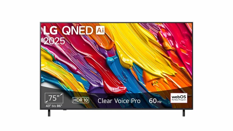 LG 75QNED82A3B QNED 75" 4K UHD Smart teler, must