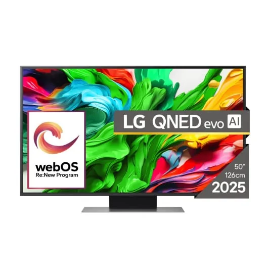 LG 50QNED86A3C QNED evo AI 50" 4K UHD Mini LED teler, must