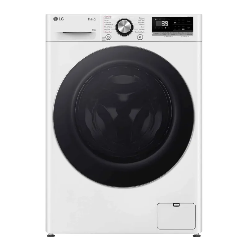 LG, TurboWash, 8 kg, sügavus 47,5 cm, 1200 p/min - Eestlaetav pesumasin, F2WR708S3W.ABWQPMR