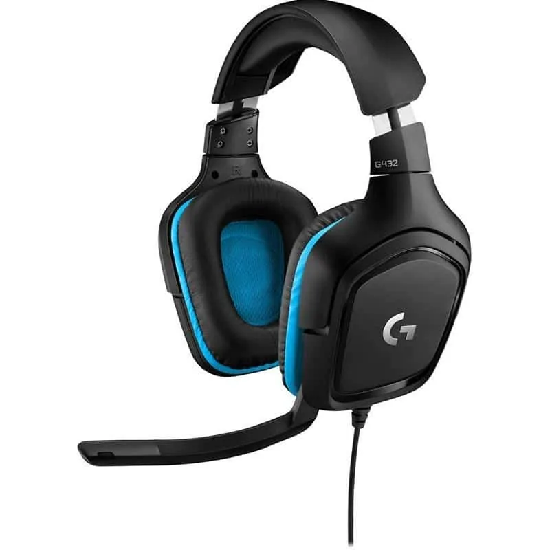 Logitech G432 981-000770 mänguripeakomplekt, must