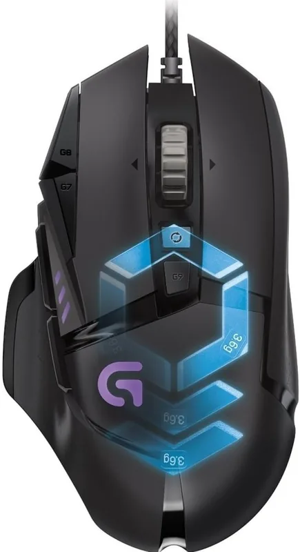 Logitech G502 Hero must, juhtmega optiline mänguhiir