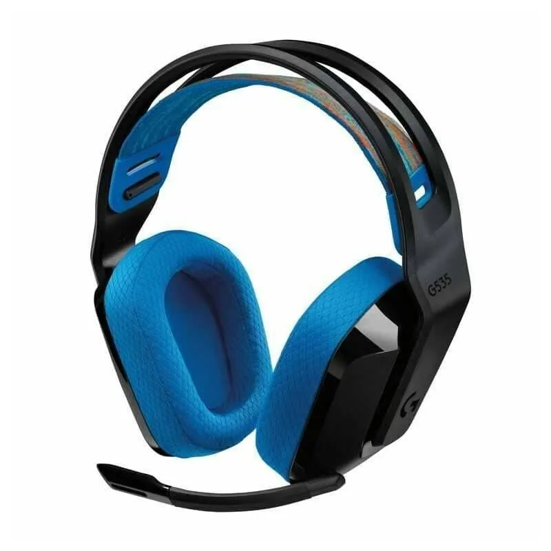 Logitech G535 LIGHTSPEED, must/sinine - juhtmevaba mängurikõrvaklapid