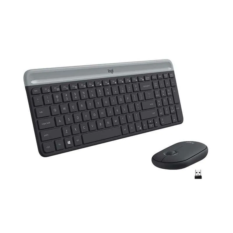 Logitech MK470 Slim Combo juhtmevaba klaviatuur + hiir, NORDIC, hall