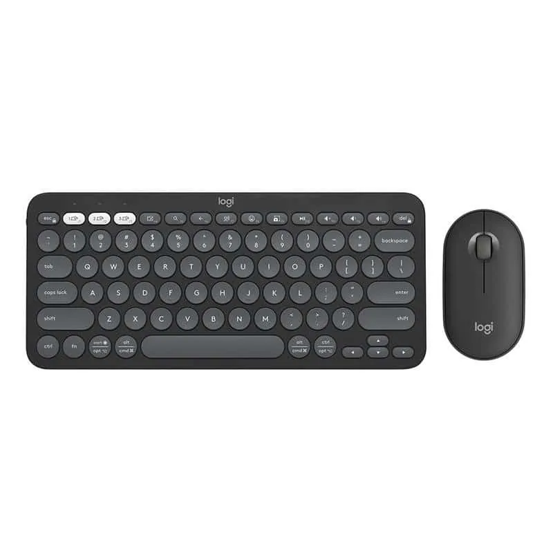 Logitech Pebble 2 Combo 920-012239 juhtmevaba klaviatuur ja hiir, US, must