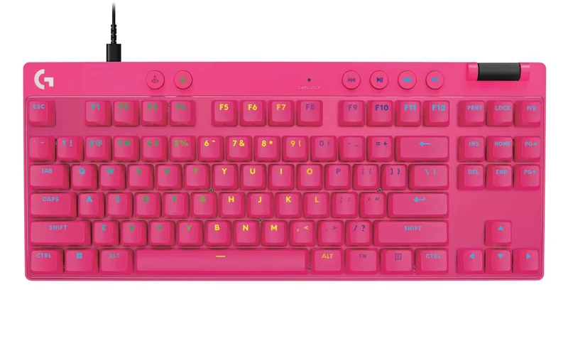 Logitech Pro X TKL Rapid 920-013253 mehaaniline mänguklaviatuur, US, roosa