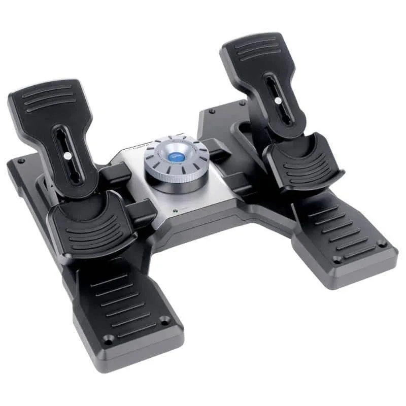 Logitech Saitek Pro Flight 945-000005 lennusimulaatori pedaalid, USB, must