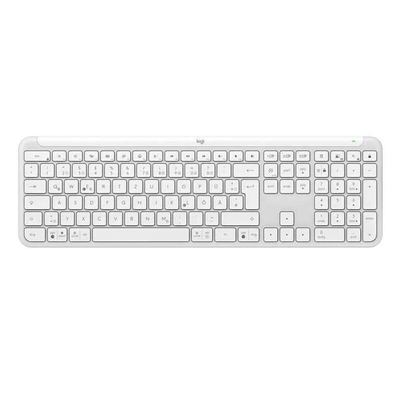 Logitech Signature Slim K950, US paigutus, valge - juhtmevaba klaviatuur