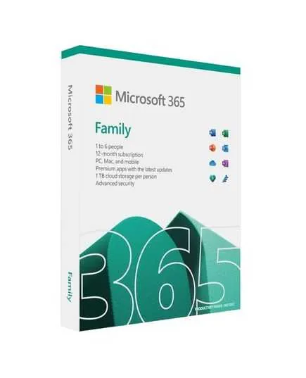 Microsoft 6GQ-01897 365 Family tellimus, 12 kuud, 6 kasutajat