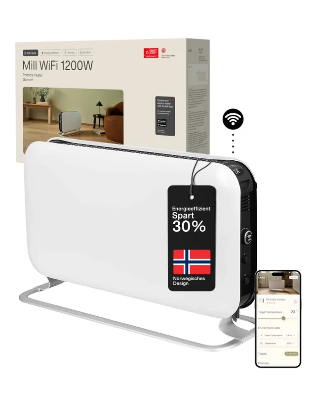 Mill CO1200WIFI3 WiFi konvektor, 1200 W, valge