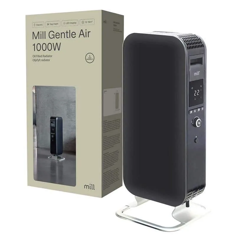 Mill Gentle Air 1000 W õliradiaator, must