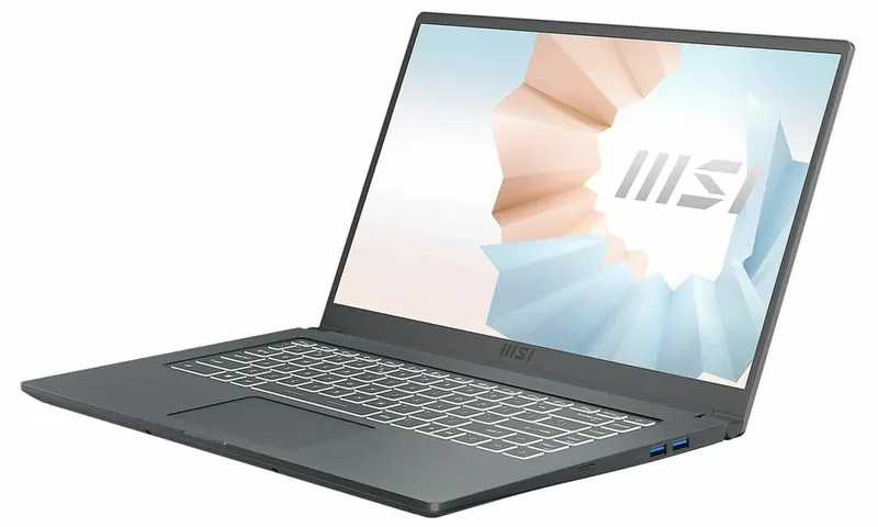 MSI Modern 15 F13MG, 15,6'', i5, 16 GB, 512 GB, hall sülearvuti
