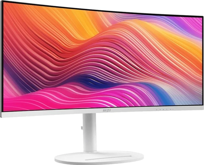 MSI Modern MD342CQPW 34" UWQHD 120Hz USB-C nõgus monitor, valge