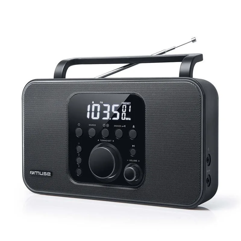 Muse M-091 R kaasaskantav FM-raadio, must