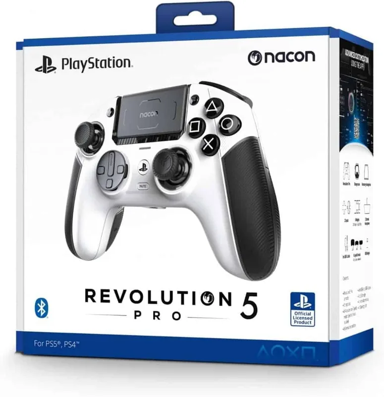 Nacon Revolution 5 Pro, valge - juhtmevaba pult