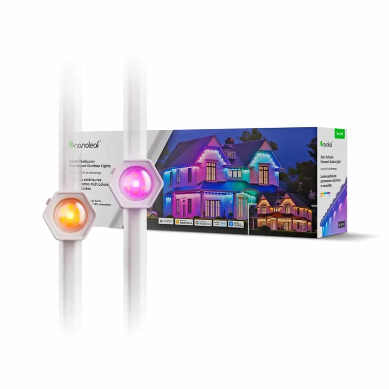 Nanoleaf N7401K02-15POL Smart Multicolor välis-LED valguskett 15m RGB