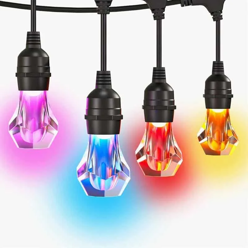 Nanoleaf NF084K02-40SLO Matter Smart Outdoor String Lights 30 m, must