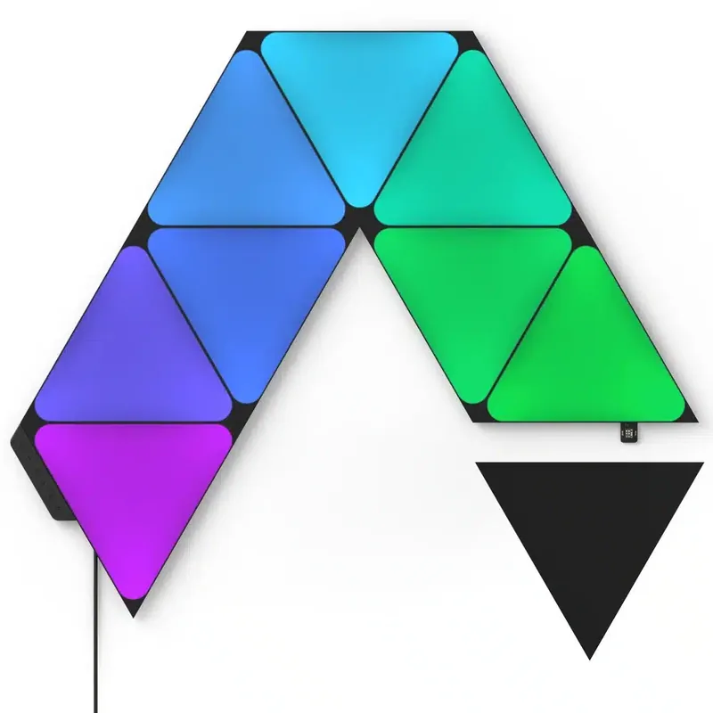 Nanoleaf Shapes Black Triangles Starter Kit, 9 paneeli