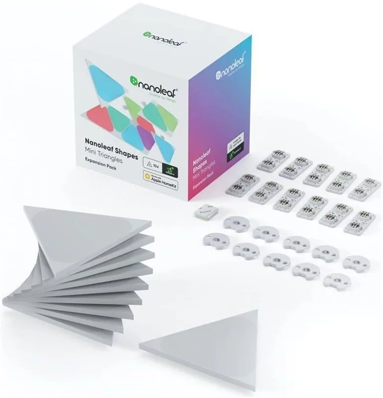 Nanoleaf NL48-1101TW-10PK Ultra Mini Triangles laienduskomplekt, 10 tk, must
