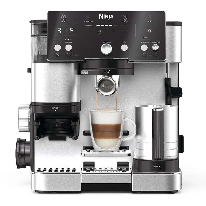 Ninja ES501EU Luxe Café Essential täisautomaatne espressomasin, must/roostevaba teras
