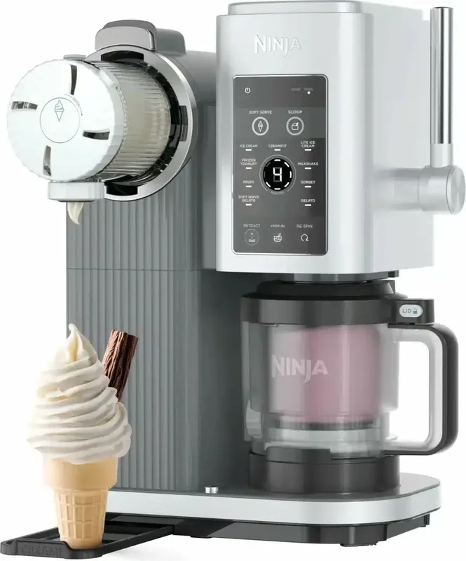 Ninja NC701EU Swirl by CREAMi 13-ühes jäätisemasin, hõbedane, 800 W