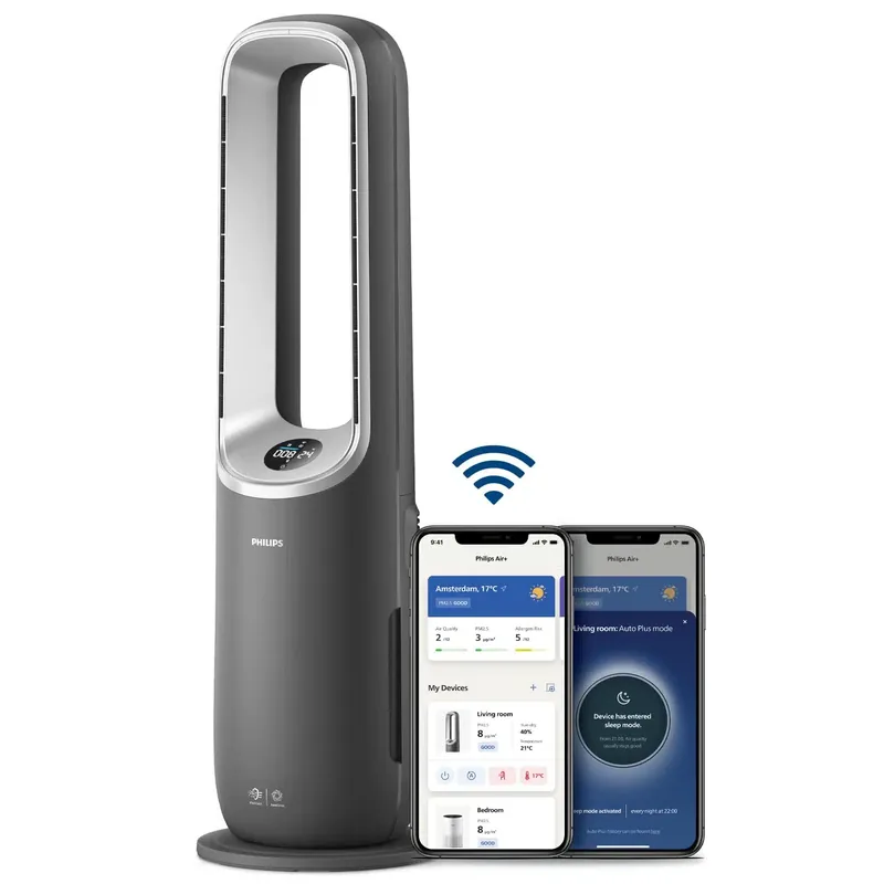 Philips AMF870/15 Air Performer 8000, tumehall - Kolm-ühes õhupuhastaja, ventilaator ja soojapuhur