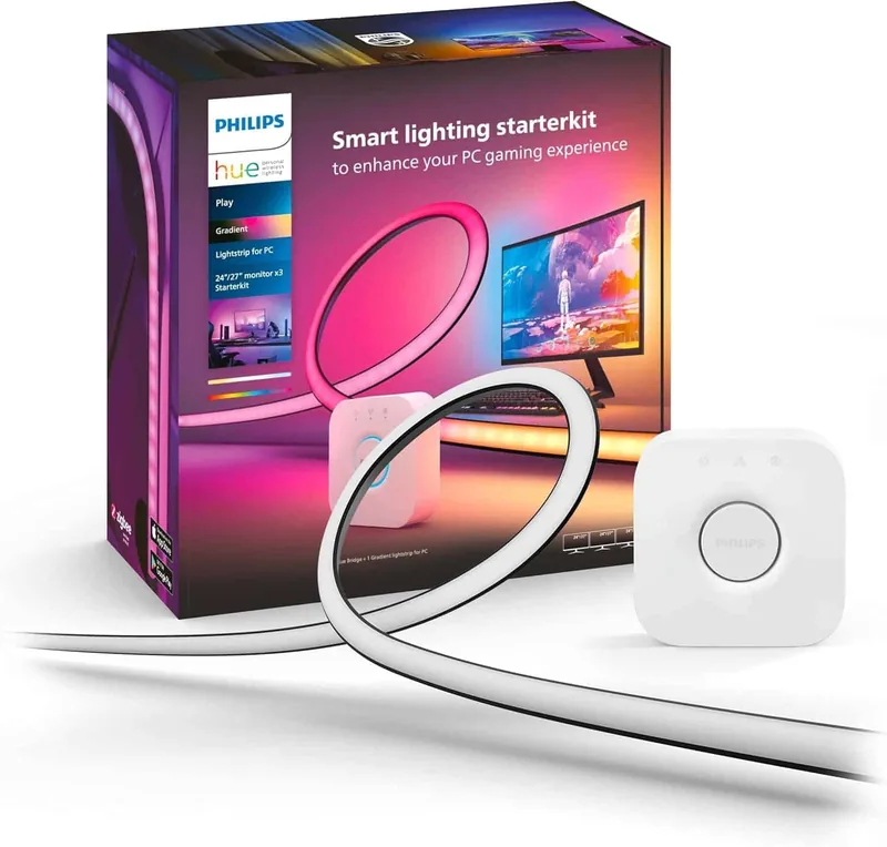 Philips Hue Play Gradient PC Lightstrip 3x24''-27'' valgusriba arvutile