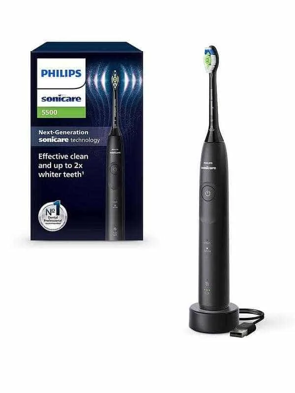 Philips HX7111/01 Sonicare Series 5500 elektriline hambahari, must