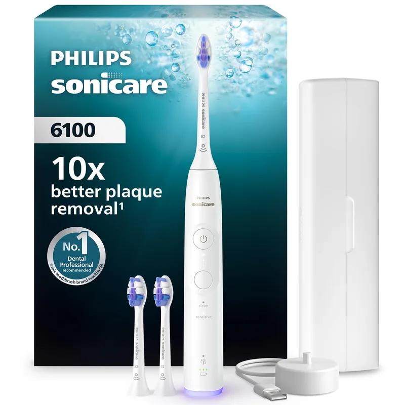 Philips HX7400/06 Sonicare Series 6100 elektriline hambahari, valge