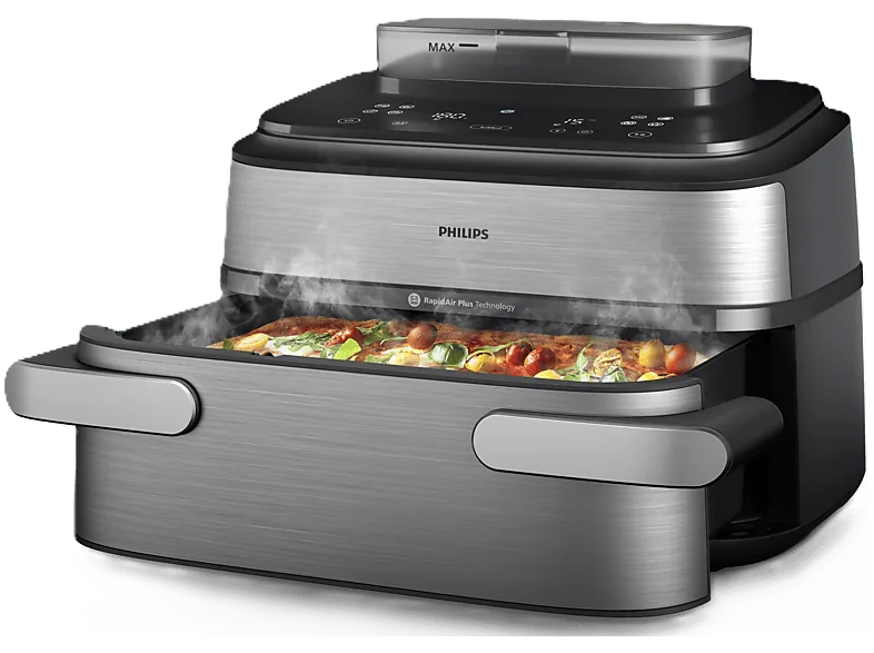 Philips NA565/02 kuumaõhufritüür 9,5L, 2750W, 2 korvi, aurufunktsioon