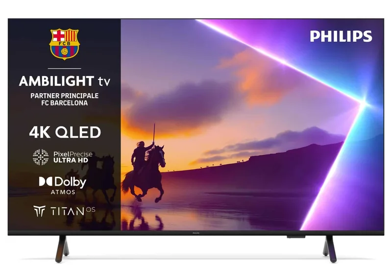 Philips PUS8510, 43'', 4K UHD, QLED, must - Teler, 43PUS8510/12
