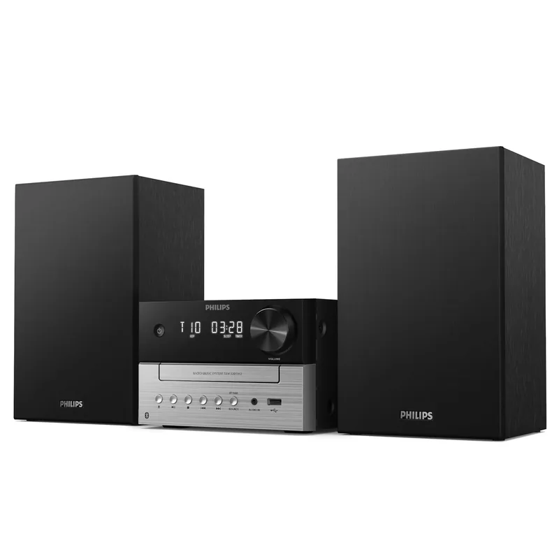 Philips TAM3205M2/12 CD-muusikakeskus Bluetooth 5.4, 20W, must/hõbe