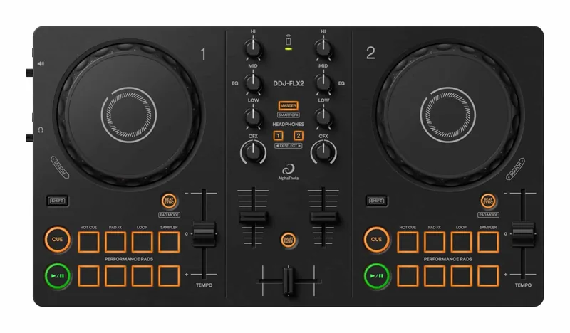 Pioneer DDJ-FLX4 DJ kontroller, 2-kanaline MIDI kontroller rekordbox tarkvaraga
