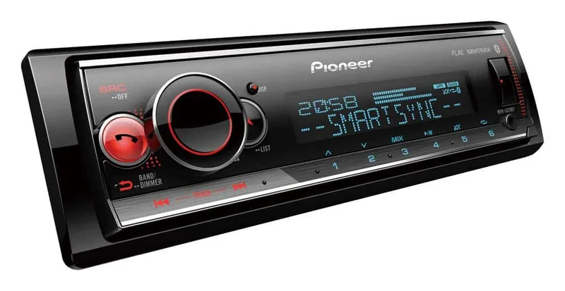 Pioneer MVH-S520BT Bluetooth autoraadio USB-ga, must