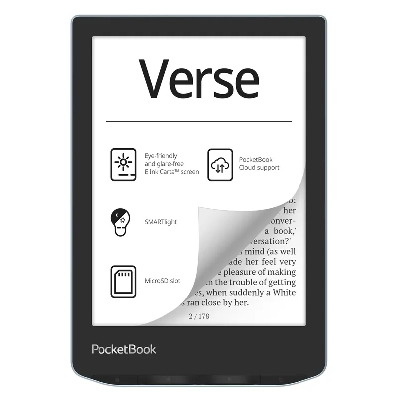 PocketBook Verse, 6", 8 GB, sinine - E-luger, PB629-2-WW