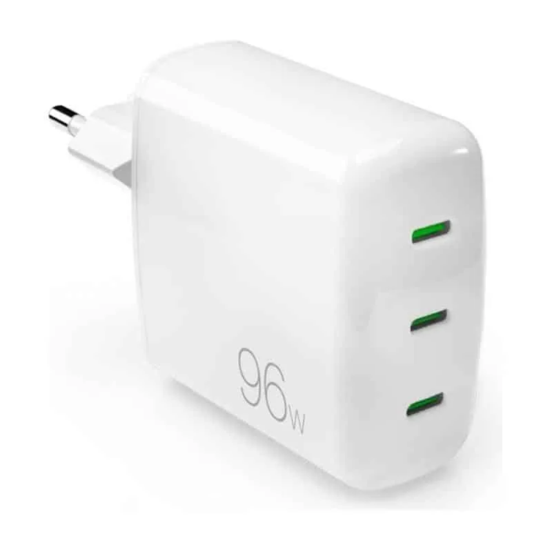 Puro MiniPro GaN Wall Charger 96W võrgulaadija, 3x USB-C, valge