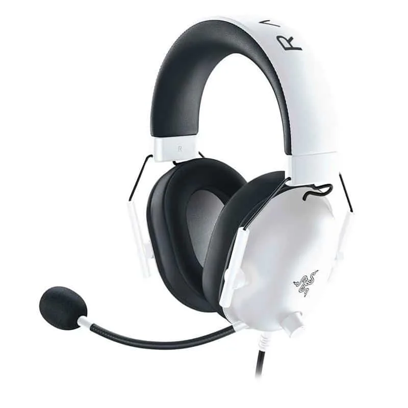 Razer BlackShark V2 X valge mänguripeakomplekt, 3,5 mm, over-ear
