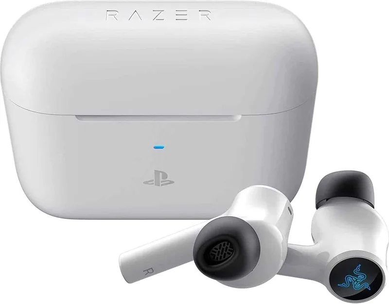 Razer Hammerhead HyperSpeed, PlayStation, valge - täisjuhtmevabad kõrvaklapid